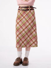 Midi Checkered Skirt - COPPING THREADS - 11SH